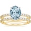 18KY Aquamarine Luxe Petite Shared Prong Diamond Bridal Set (3/4 ct. tw.), smalltop view