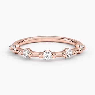 1.7mm Aimee Diamond Ring in 14K Rose Gold
