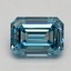 3.03 Ct. Fancy Vivid Blue Emerald Lab Grown Diamond