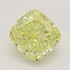 1.01 Ct. Fancy Intense Yellow Cushion Diamond