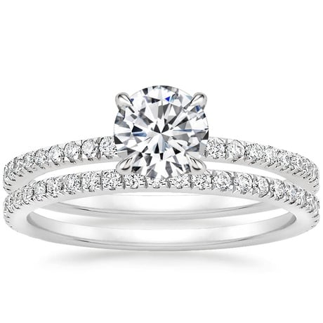 18K White Gold Luxe Viviana Diamond Bridal Set (1/2 ct. tw.)