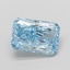 4.09 Ct. Fancy Vivid Blue Radiant Lab Grown Diamond