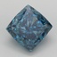 3.61 Ct. Fancy Vivid  Blue Cushion Lab Grown Diamond