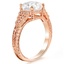 Hand Engraved Rose Gold Step Ring, smallview