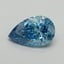1.08 Ct. Fancy Vivid Blue Pear Lab Grown Diamond