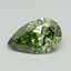 2.04 Ct. Fancy Vivid Green Pear Lab Grown Diamond