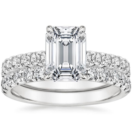 18K White Gold Sienna Diamond Bridal Set (7/8 ct. tw.)