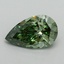 1.13 Ct. Fancy Vivid Green Pear Lab Grown Diamond