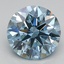 2.1 Ct. Fancy Vivid Blue Round Lab Grown Diamond