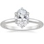Platinum Esme 1.8mm Ring, smalltop view