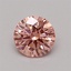 0.52 Ct. Fancy Vivid Pink Round Lab Grown Diamond