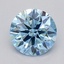 0.50 Ct. Fancy Vivid  Blue Round Lab Grown Diamond