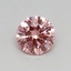 0.32 Ct. Fancy Vivid Pink Round Lab Grown Diamond