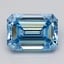 4.06 Ct. Fancy Vivid  Blue Emerald Lab Grown Diamond