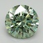 2.90 Ct. Fancy Vivid Green Round Lab Grown Diamond