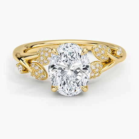 18K Yellow Gold Canopy Diamond Ring