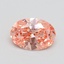 1.00 Ct. Fancy Vivid Pink Oval Lab Grown Diamond