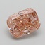 3.07 Ct. Fancy Intense Brownish Pink Cushion Lab Grown Diamond