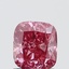 1.05 Ct. Fancy Vivid  Pink Cushion Lab Grown Diamond