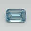 1.00 Ct. Fancy Vivid Blue Emerald Lab Grown Diamond