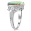 The Felita Ring, smalltop view on a hand