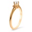 The Noella Ring, smalltop view on a hand