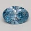 1.52 Ct. Fancy Vivid Blue Oval Lab Grown Diamond
