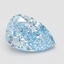 1.56 Ct. Fancy Vivid Blue Pear Lab Grown Diamond