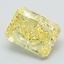 1.29 Ct. Fancy Vivid Yellow Radiant Lab Grown Diamond