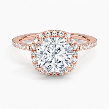 14K Rose Gold Waverly Halo Diamond Ring (1/2 ct. tw.)