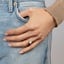18K White Gold Trillion Cut Three Stone Diamond Ring, smalladditional view 2