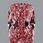 1.10 Ct. Fancy Vivid Pink Cushion Lab Grown Diamond