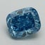 1.52 Ct. Fancy Vivid Malibu Blue Cushion Lab Grown Diamond