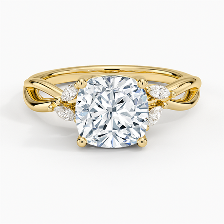 18K Yellow Gold Willow Diamond Ring (1/8 ct. tw.)