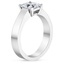 18K White Gold Marina Ring, smallside view