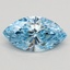 1.23 Ct. Fancy Vivid Blue Marquise Lab Grown Diamond