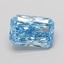 1.54 Ct. Fancy Vivid Blue Radiant Lab Grown Diamond