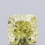 1.1 Ct. Fancy Yellow Cushion Lab Grown Diamond