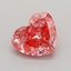 0.30 Ct. Fancy Vivid  Pink Heart Lab Grown Diamond