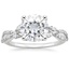 18K White Gold Luxe Willow Diamond Ring (1/4 ct. tw.), smalltop view