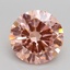 2.51 Ct. Fancy Intense Pink Round Lab Grown Diamond