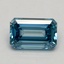 0.93 Ct. Fancy Vivid Blue Emerald Lab Grown Diamond