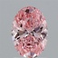 1.57 Ct. Fancy Vivid Pink Oval Lab Grown Diamond