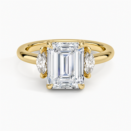 18K Yellow Gold Sasha Three Stone Marquise Diamond Ring (1/3 ct. tw.)