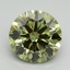 5.17 Ct. Fancy Vivid Green Round Lab Grown Diamond