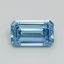 1.03 Ct. Fancy Intense Blue Emerald Lab Grown Diamond