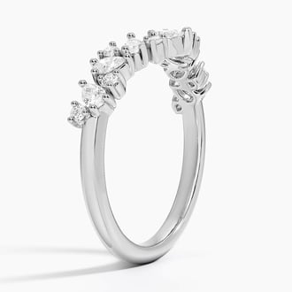 Olivetta Contoured Diamond Ring (1/2 ct. tw.) in Platinum