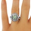 The Dorothea Ring, smallzoomed in top view on a hand