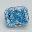 2.04 Ct. Fancy Vivid Blue Cushion Lab Grown Diamond