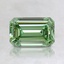 1.01 Ct. Fancy Vivid Pacific Green Emerald Lab Grown Diamond